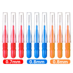 180PCS Interdental Brush Floss Sticks – 3 Size Teeth Cleaning Toothpick Brushes for Oral Care