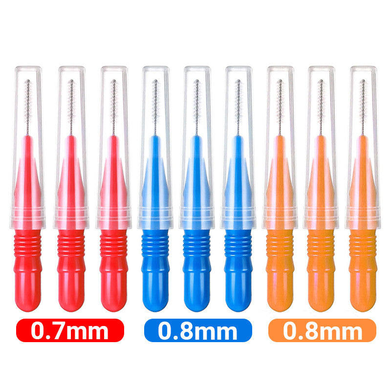 180PCS Interdental Brush Floss Sticks – 3 Size Teeth Cleaning Toothpick Brushes for Oral Care