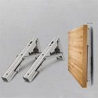 2pcs 10-Inch Folding Table Brackets | Heavy Duty Stainless Steel Wall Shelf Support
