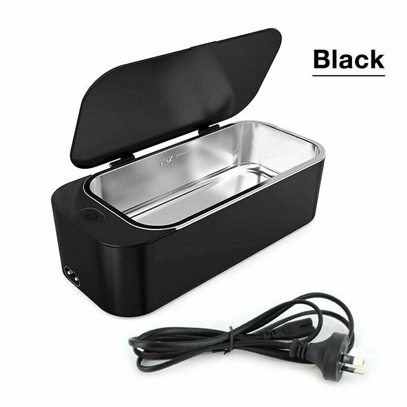 Ultrasonic Cleaner 450ml Sonic Wave Cleaning Machine for Jewelry Glasses Watch Stainless Steel Tank