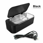 Ultrasonic Cleaner 450ml Sonic Wave Cleaning Machine for Jewelry Glasses Watch Stainless Steel Tank