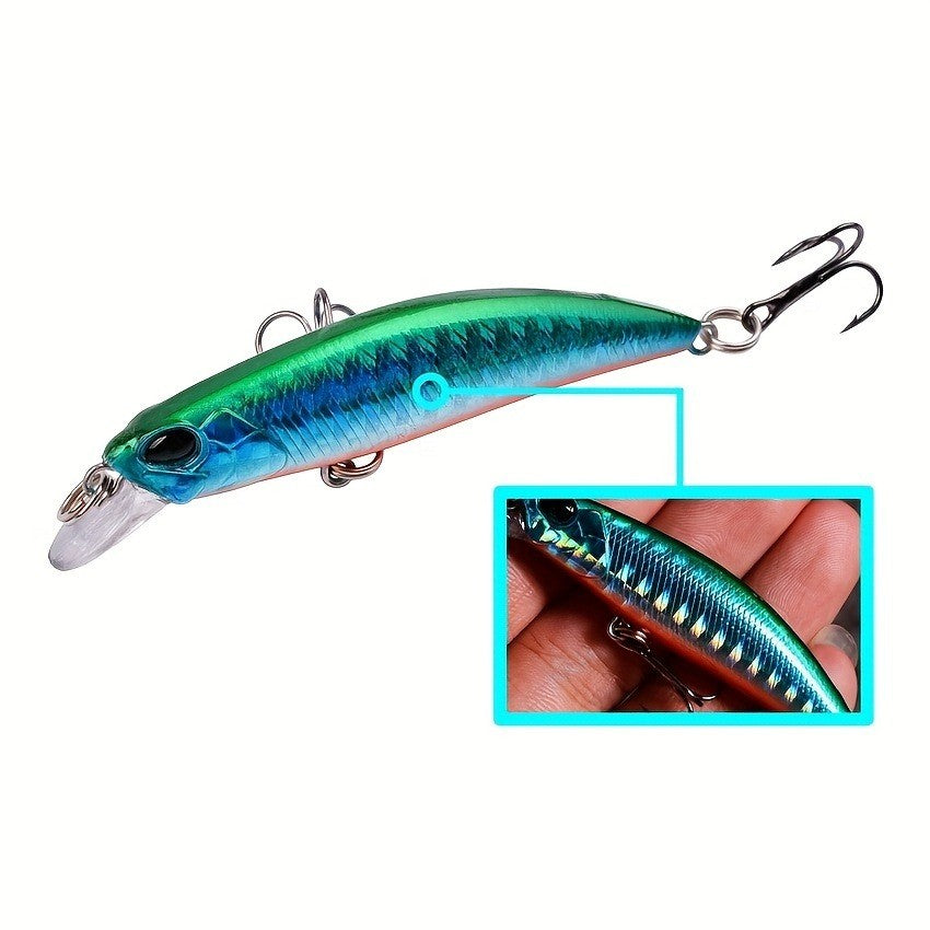 10pcs Fishing Lures Minnow Set 6.8cm | Hard Baits for Freshwater & Saltwater
