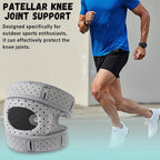 2 Pack Knee Brace Support with Gel Pad and Side Stabilizers – Adjustable Knee Sleeve for Sports and Joint Pain Relief