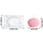 Seashell Candle Silicone Mold - Conch Scallop Clam Wax Mould for DIY Candle and Craft Decor