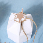 50PCS Kraft Paper Pillow Candy Gift Boxes with Rope Wedding Party Favour Bags