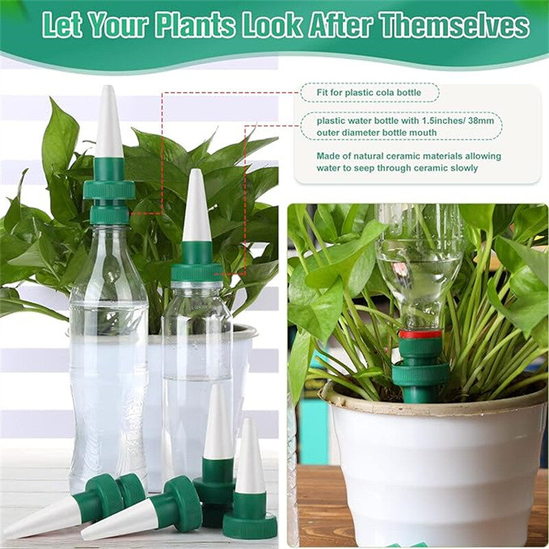 8PCS Self Watering Plant Spikes – Automatic Plant Watering System for Indoor & Garden Plants