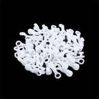 500PCS Curtain Glide Hooks 28mm - Plastic Rail Runner Rings for Curtains and Drapes