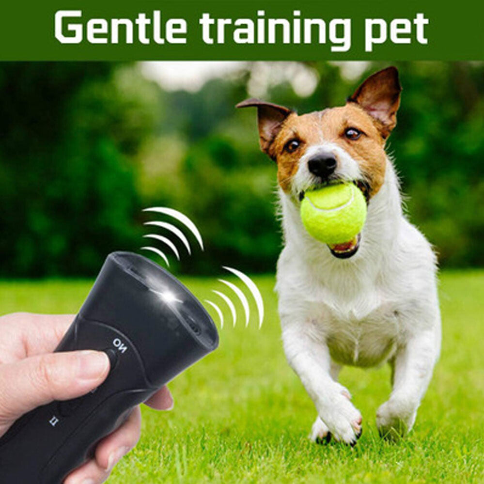 Ultrasonic Dog Bark Control Device Anti Bark Trainer Repeller Portable Training Tool