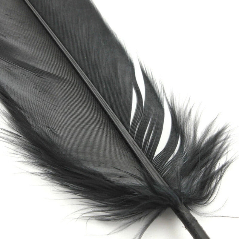 200pcs Natural Goose Feathers 6-12cm – Craft, Millinery, Wedding & DIY Decoration (11 Colours)