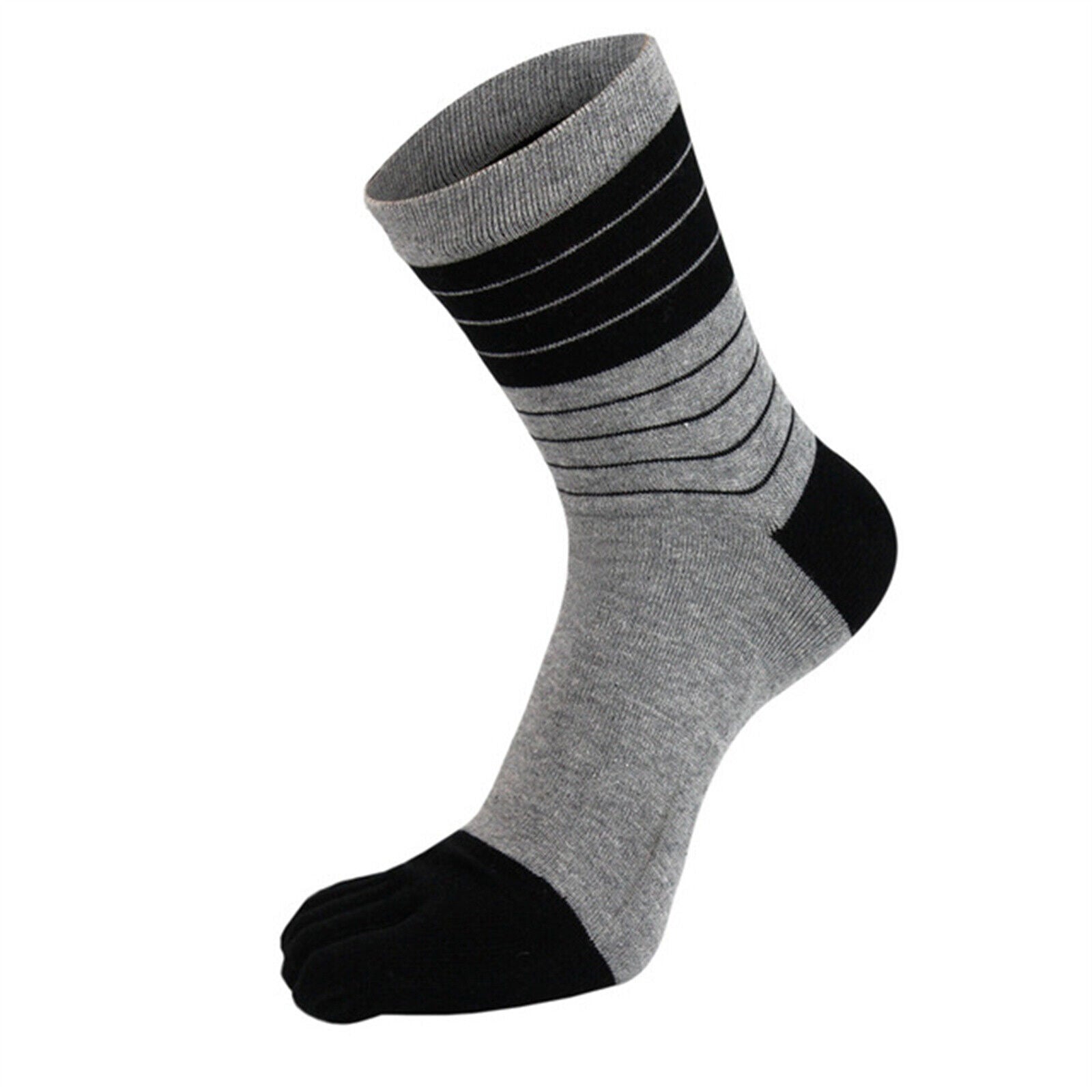 4 Pairs Cotton Toe Socks for Men and Women - Ankle Five Finger Athletic Running Socks