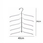 2PCS Multi-Layer Clothes Hanger Rack – Metal Space Saving Closet Organizer
