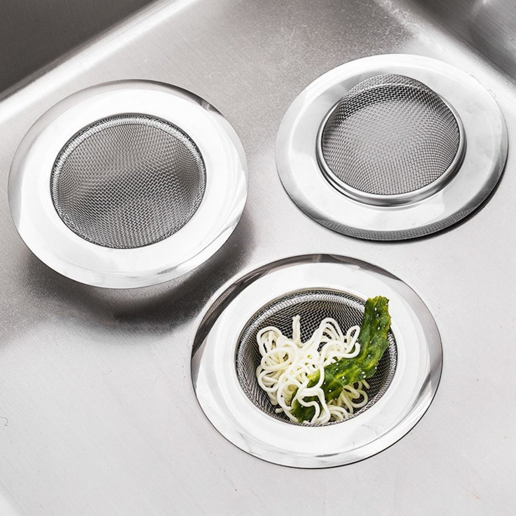 8pcs Stainless Steel Sink Strainer Plug | Kitchen Drain Mesh Filter Stopper