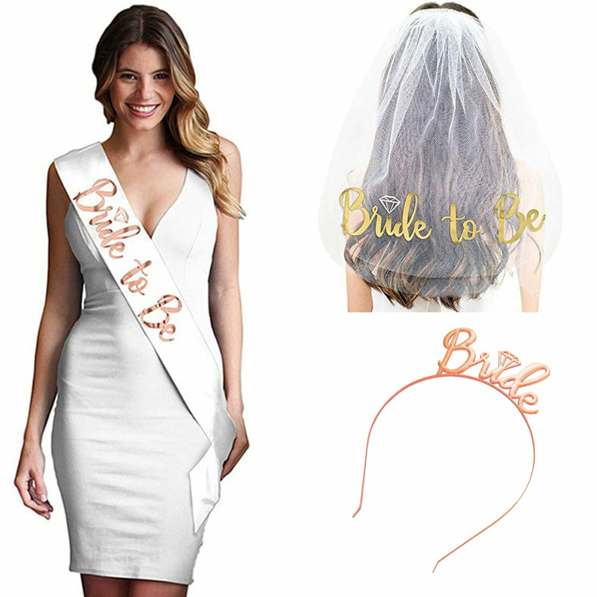Gold lettering bride to be sash