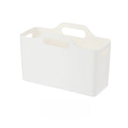 3PCS Plastic Storage Basket with Handle – Multi-Purpose Cosmetic & Household Organizer