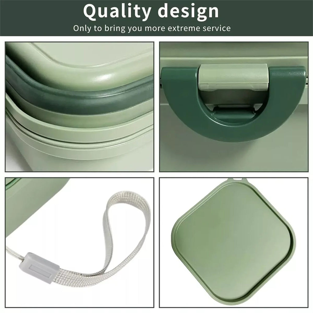 2pcs 2-in-1 Portable Pet Food & Water Bowl | Collapsible Travel Dog Cat Feeding Set
