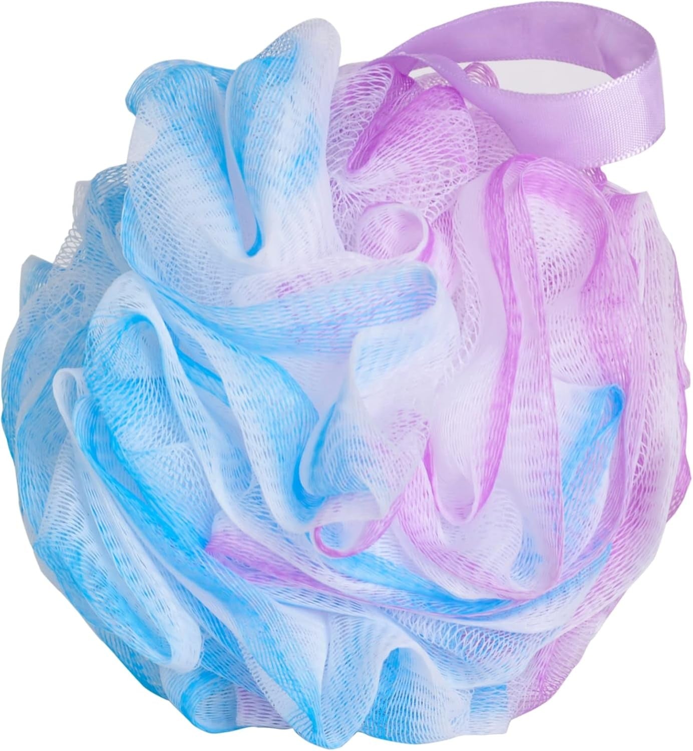 12PCS Mermaid Loofah Sponge Bath Puff - Soft Exfoliating Shower Balls Body Wash Sponge