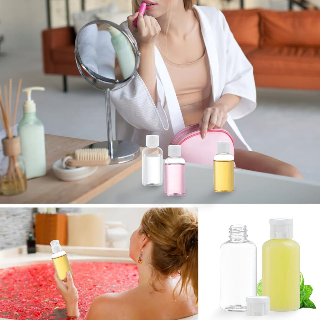 20 Pack 100ml Clear Travel Bottles for Shampoo Lotion and Toiletries