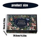 Stationery advent calendar box size 28.5 x 16 x 10 cm