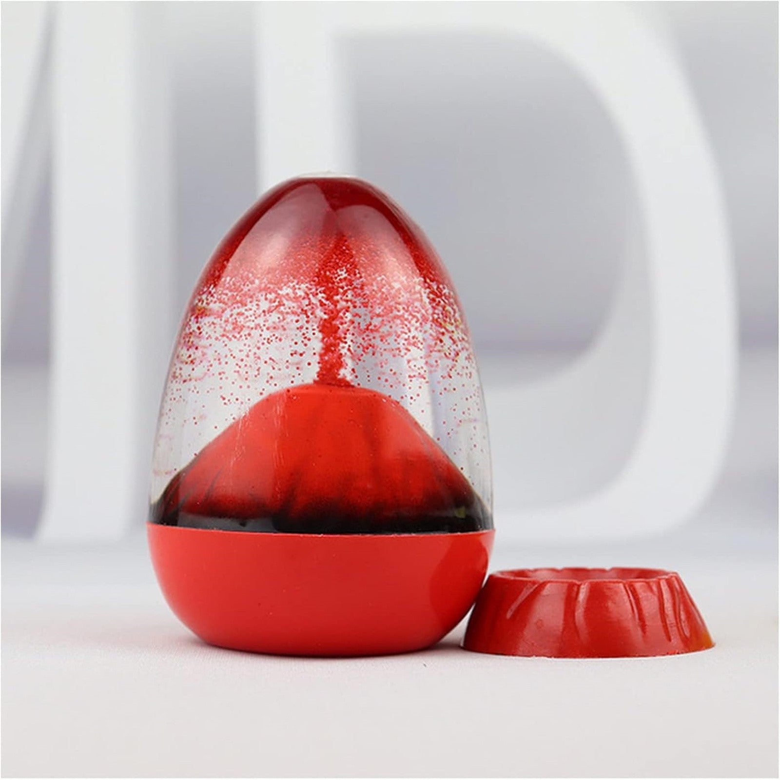 2PCS Volcano Liquid Hourglass Sensory Timer Calming Sandglass Desktop Decor