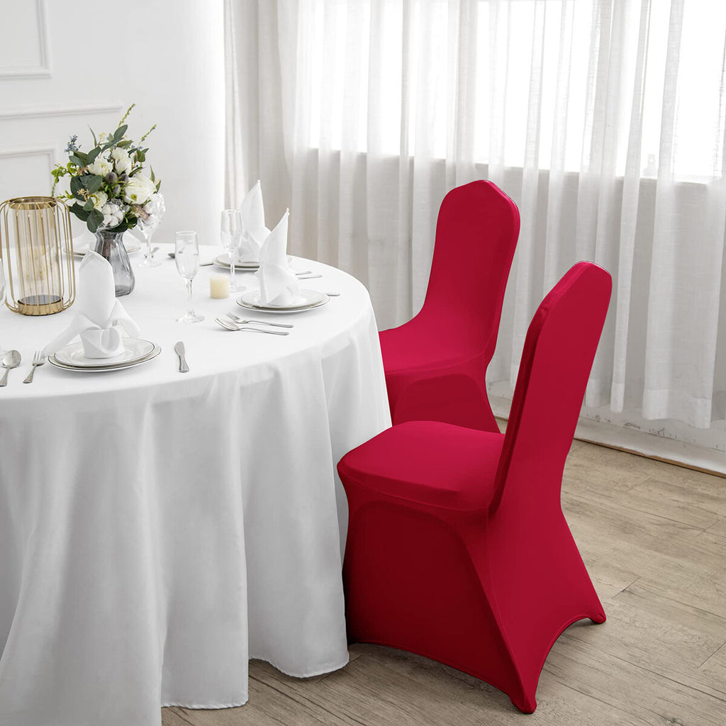 6 Pack Stretch Chair Covers – Spandex Full Seat Covers for Banquet, Wedding, Party and Events