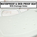 Foldable Steel Shower Chair with Handle | Anti-Slip Bath Stool for Elderly & Disabled | Portable Bathroom Safety Seat