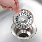 Stainless Steel Kitchen Sink Strainer – Drain Filter Waste Plug Stopper (80mm)
