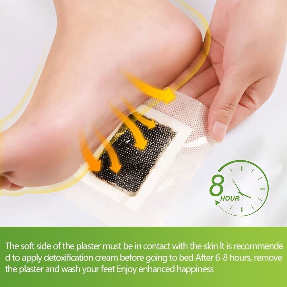 10-500Pcs Detox Foot Patches Pads Natural plant Toxin Removal Sticky Adhesive AU