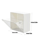 2-4PCS Wall Mounted Storage Box Cotton Swab Bathroom Organiser Holder White