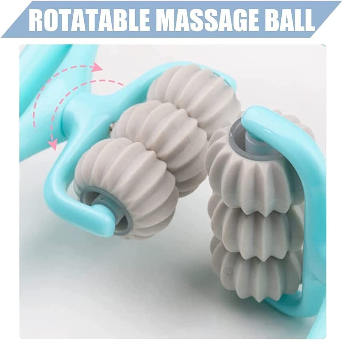 Close-up of the rotating massage rollers