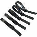 120PCS Black Reusable Cable Ties Nylon Zip Tie Ratchet Wire Wraps 20cm
