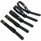 120PCS Black Reusable Cable Ties Nylon Zip Tie Ratchet Wire Wraps 20cm