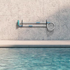 2/4pcs Pool Pole Hanger Hooks | Aluminum Wall Mount Holder for Pool Tools & Accessories
