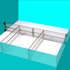 2 Pack Expandable Drawer Dividers – Adjustable Storage Organizer for Kitchen, Closet and Home Drawers