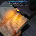 2 Pack USB Rechargeable Book Reading Light – Adjustable Warm White Clip On Bedside Reading Lamp