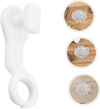 500PCS Curtain Glide Hooks 28mm - Plastic Rail Runner Rings for Curtains and Drapes