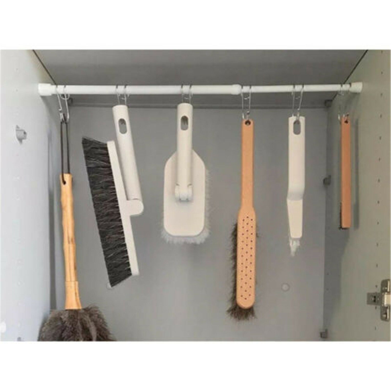 4 Pack Adjustable Caravan Fridge Tension Rods – Telescopic Curtain Rail Bars for Motorhome Storage