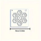 72PCS Mandala Painting Stencils DIY Drawing Templates Craft Scrapbooking Tool