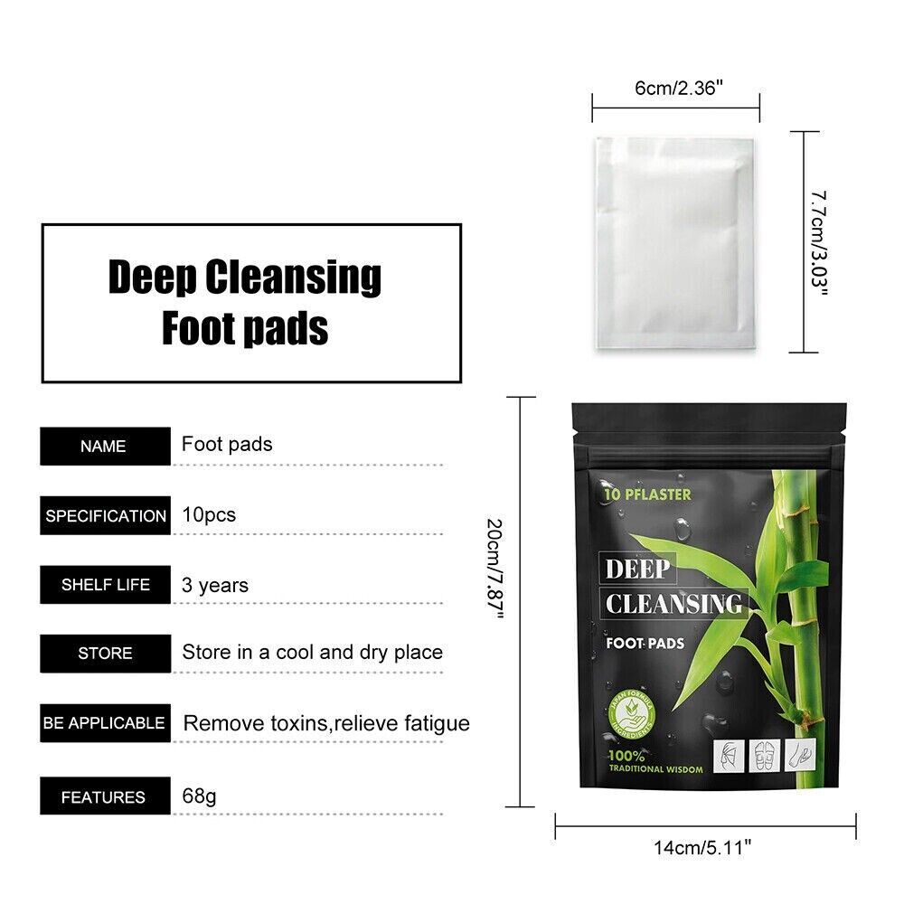 10-500Pcs Detox Foot Patches Pads Natural plant Toxin Removal Sticky Adhesive AU
