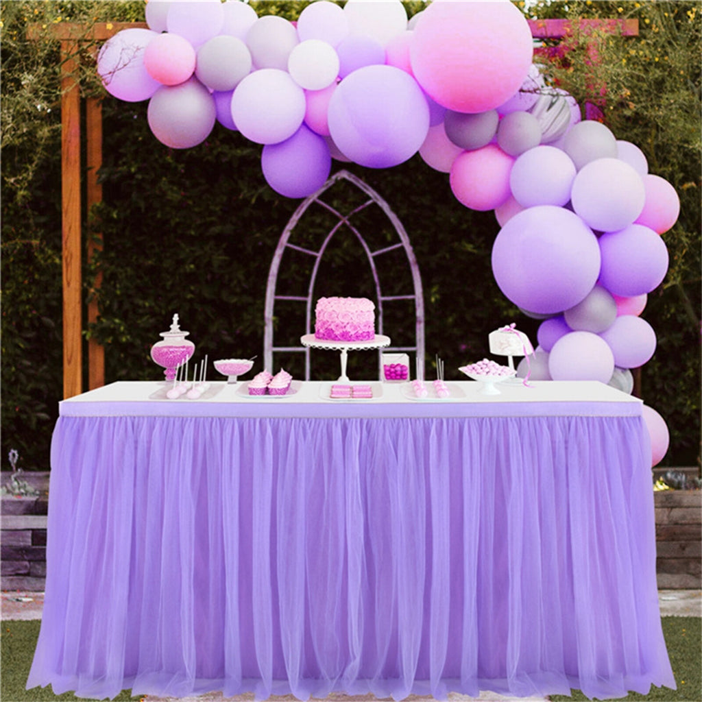 Tulle Tutu Table Skirt Wedding Birthday Baby Shower Party Table Decoration