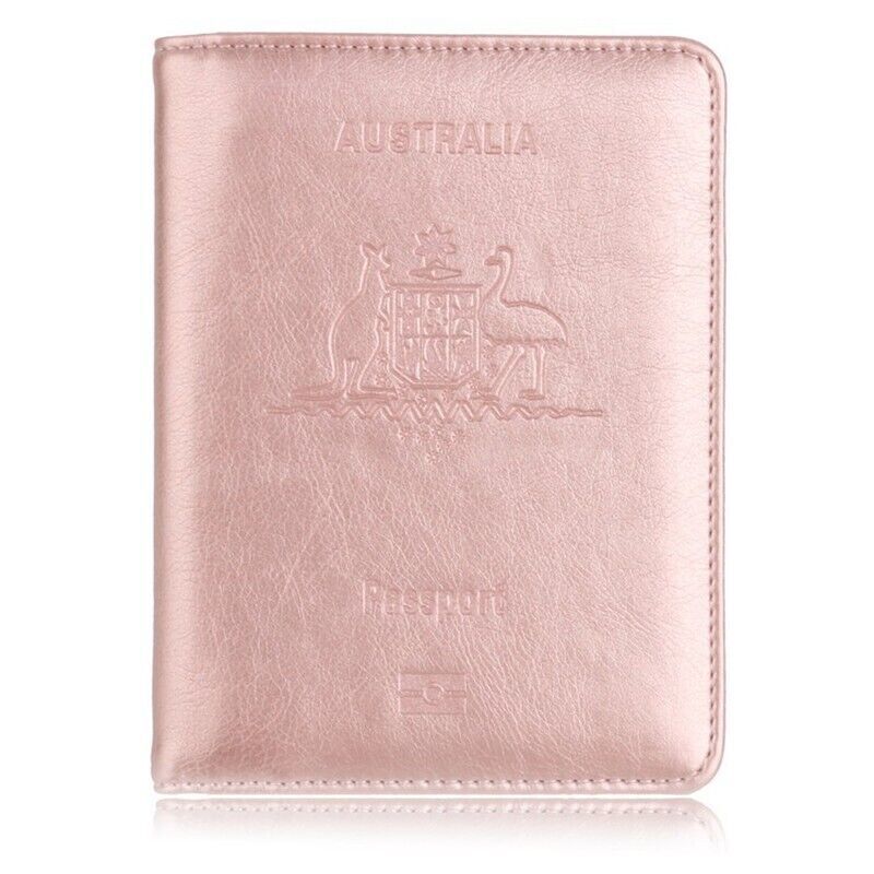 Slim RFID Blocking Passport Holder Wallet – Travel ID Card Organizer (AU Design)
