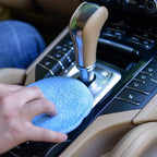50PCS Car Ceramic Coating Sponge Applicator Pads - Blue Microfibre Nano Wax Polish Pads
