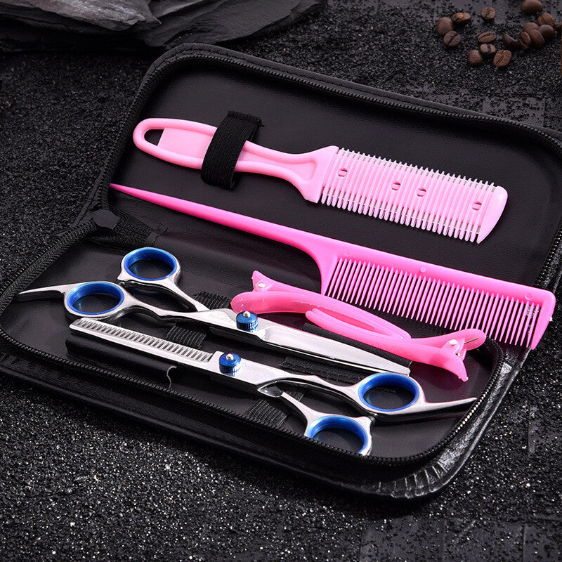 7pcs Professional Hair Cutting Scissors Set | Thinning Shears Salon Hairdressing Kit