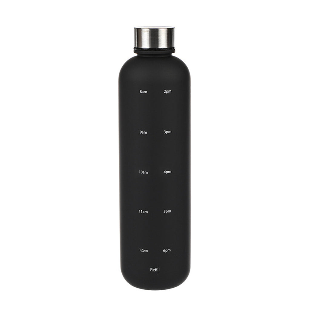 1L Motivational Water Bottle with Time Markings | BPA-Free Tritan Sports Drink Bottle