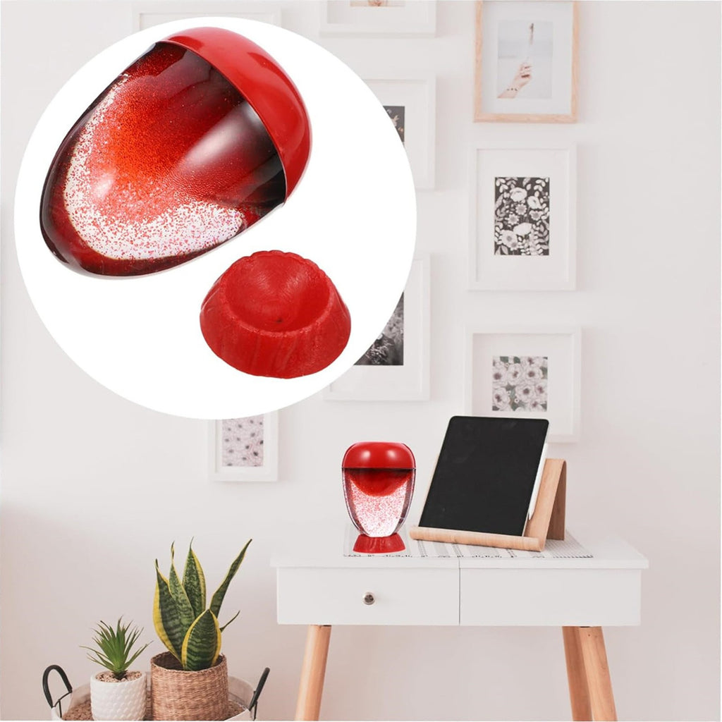 2PCS Volcano Liquid Hourglass Sensory Timer Calming Sandglass Desktop Decor