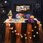 Halloween Tulle Table Skirt Black Orange Tutu Table Cover Party Decoration