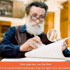 Extra Large Handheld Magnifying Glass 25X with 3 LED Lights Reading Magnifier