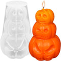 3pcs Pumpkin Silicone Mold Set | DIY Candle Soap Resin Mould for Baking & Crafts