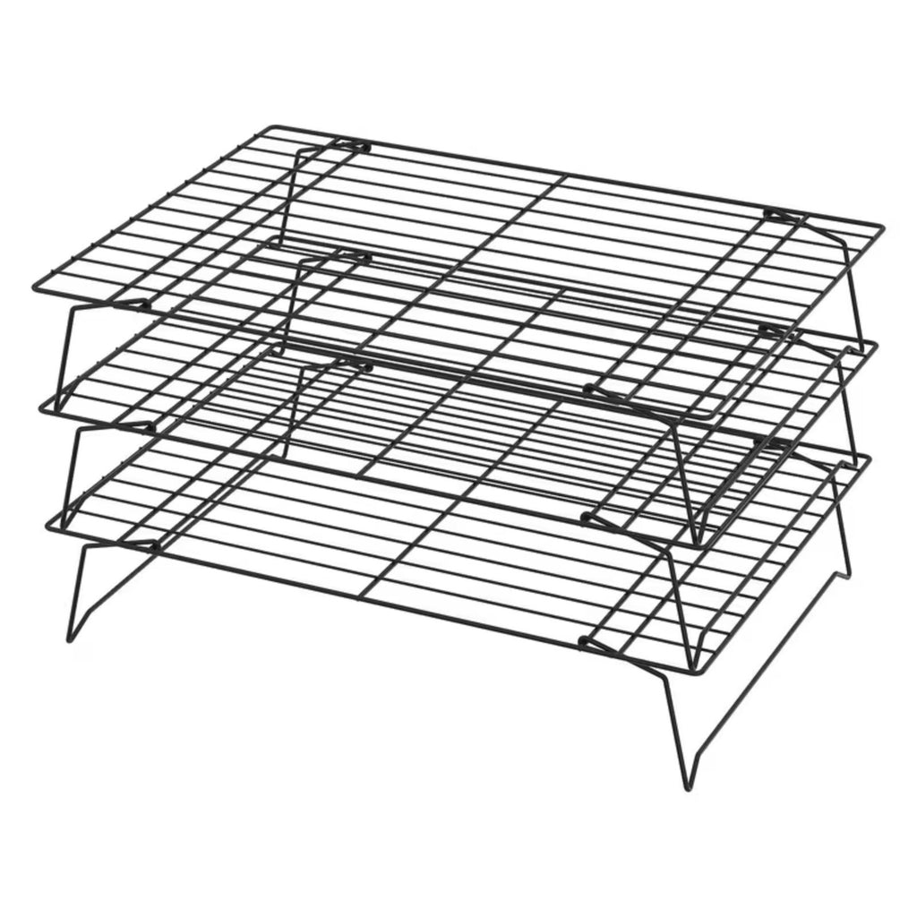 3-Tier Stackable Baking Cooling Rack Collapsible Iron Wire Rack for Baking