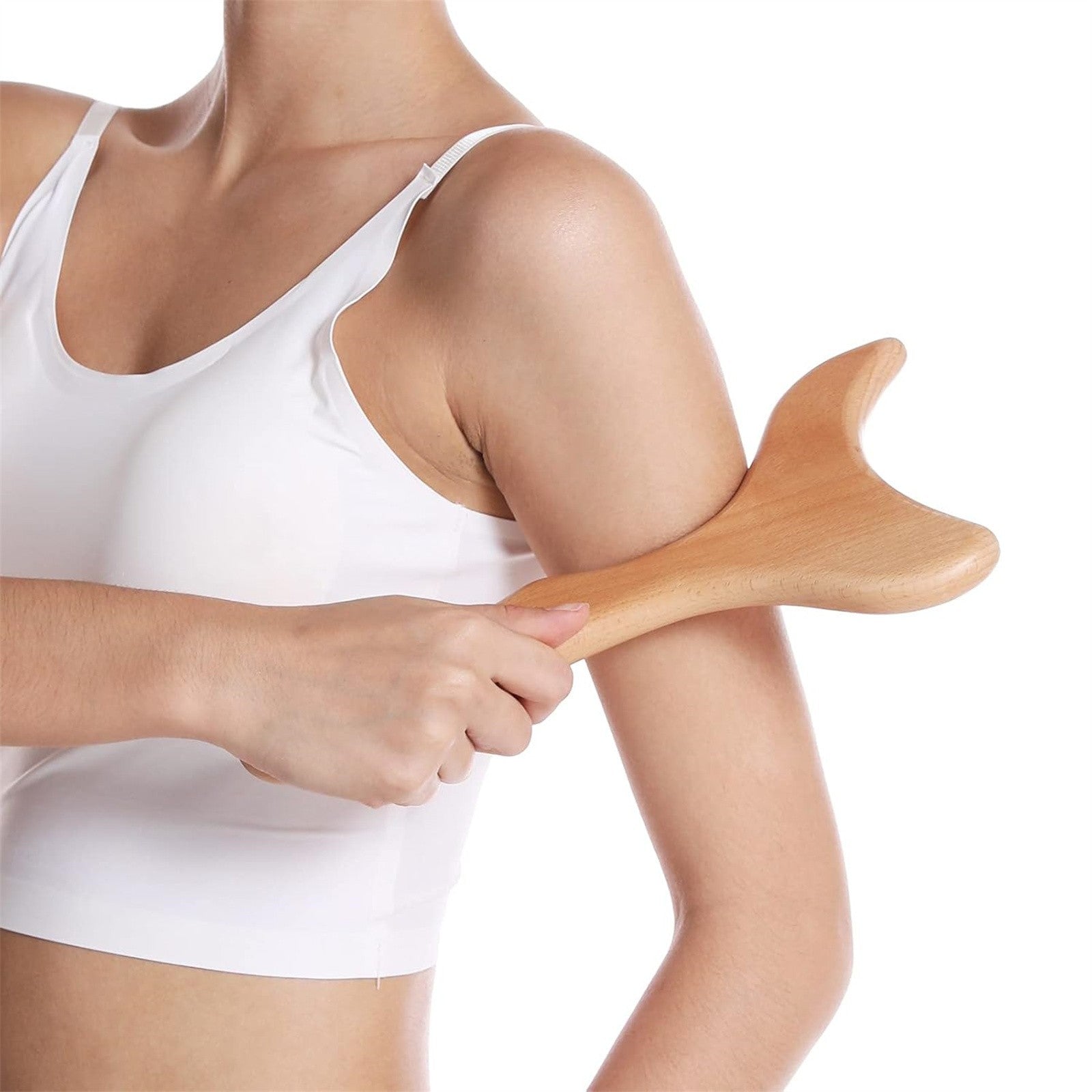 2pcs Beechwood Massage Scraping Board | Wooden Gua Sha Body Massager Tool