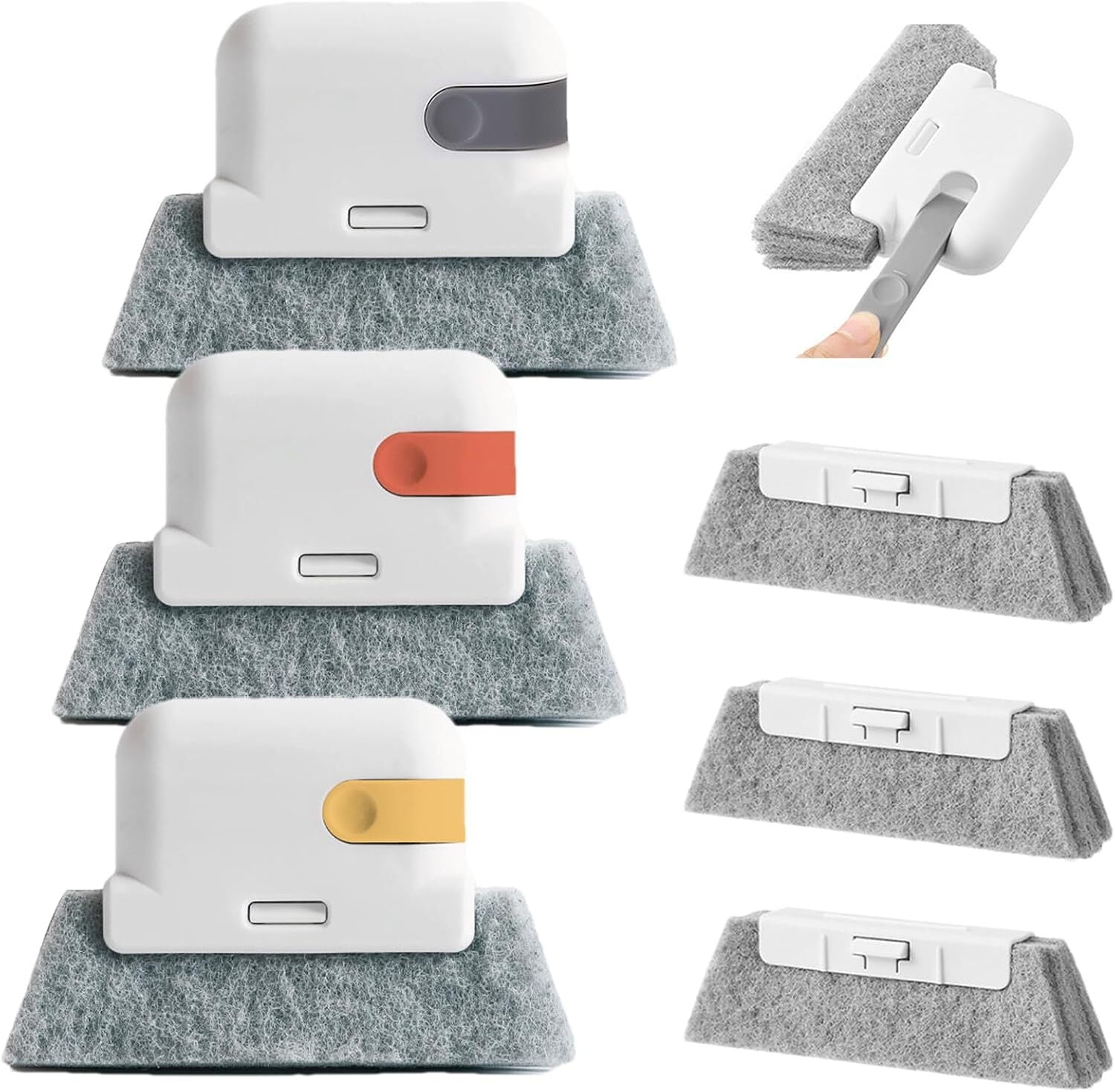 2 Pack Sliding Door Track Cleaning Brush – Window Gap Groove Dust Cleaner Tool for Kitchen and Home